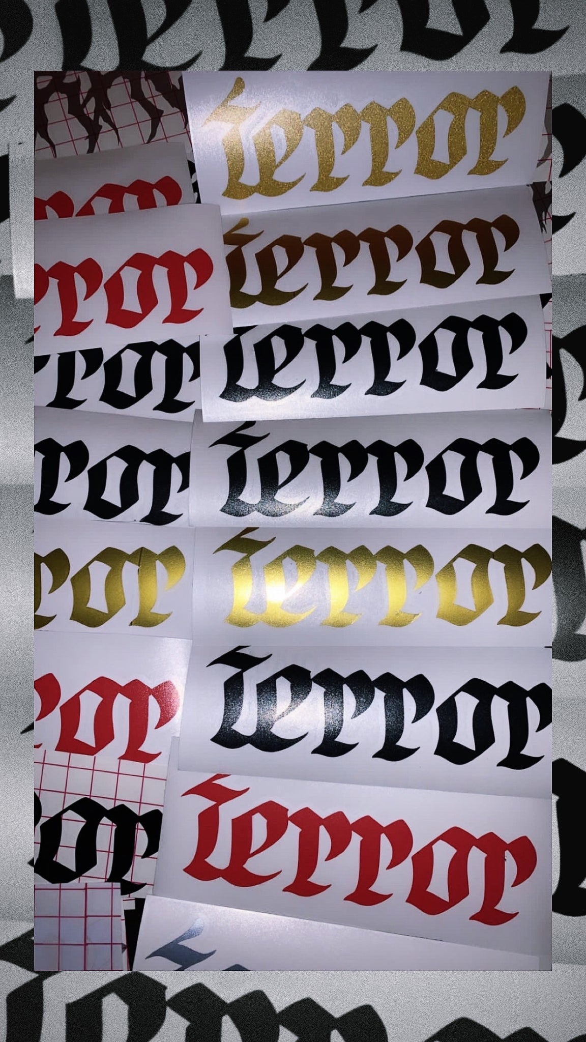 ‘Old Font’ Sticker